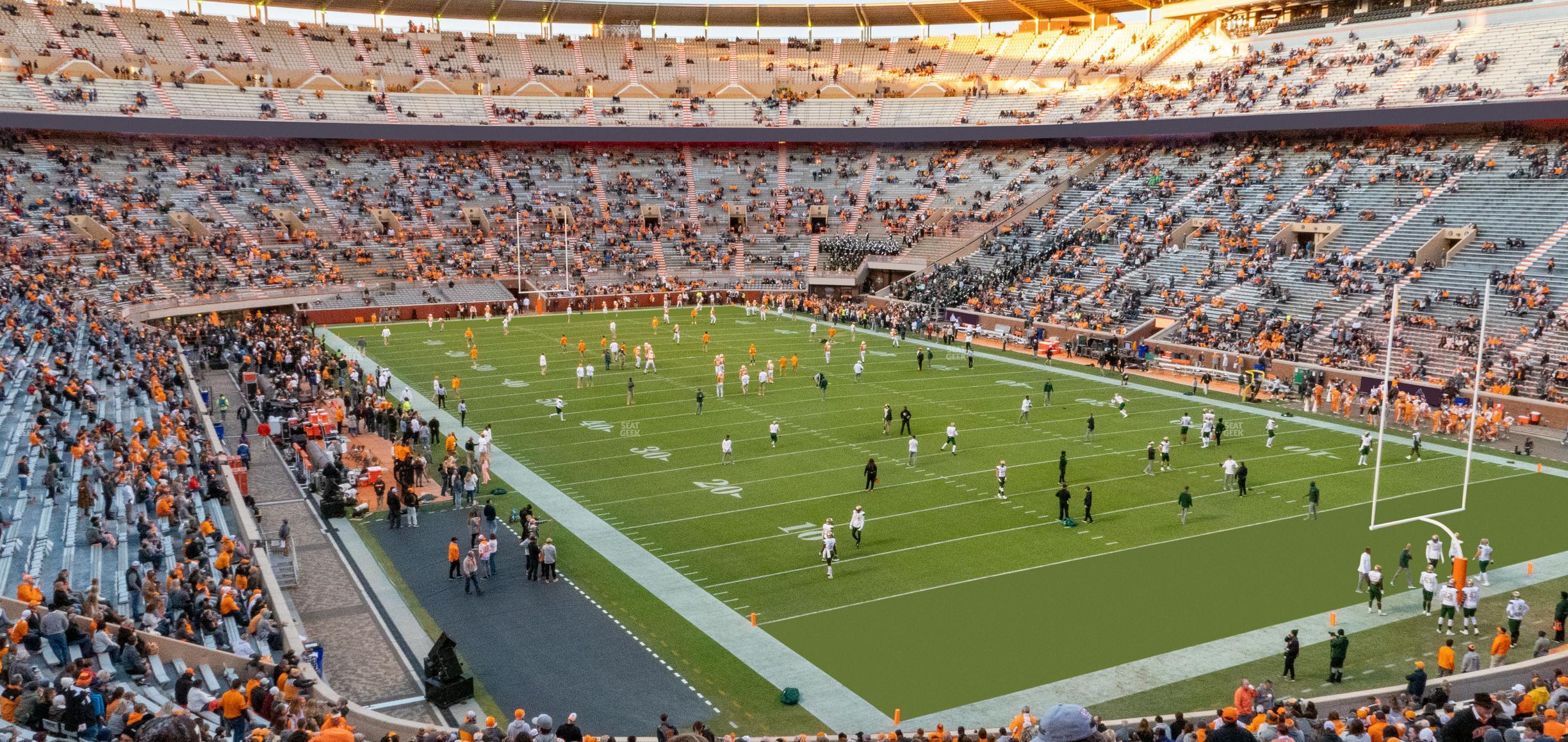 Seating view for Neyland Stadium Section P