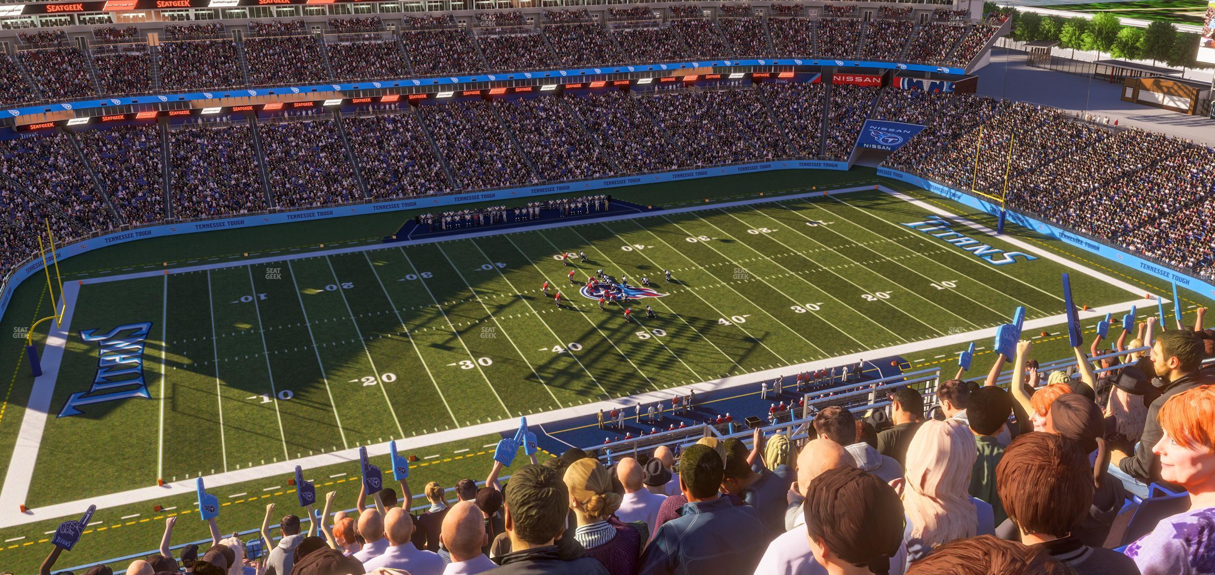 Seating view for Nissan Stadium Section Upper 315