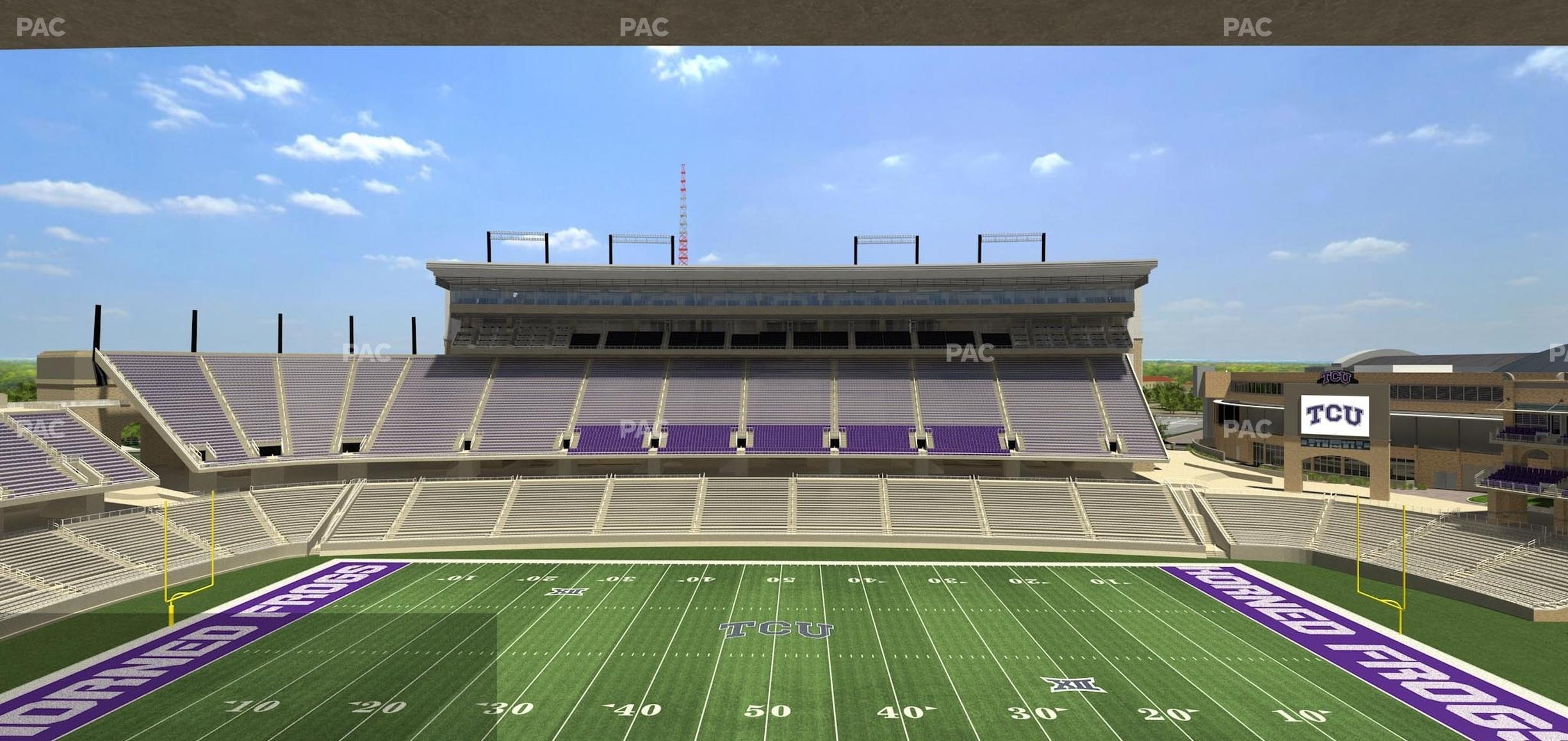 Seating view for Amon G Carter Stadium Section Champions Suite 9