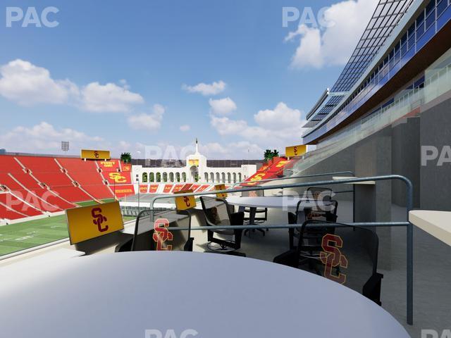 Seating view for Los Angeles Memorial Coliseum Section Loge 420