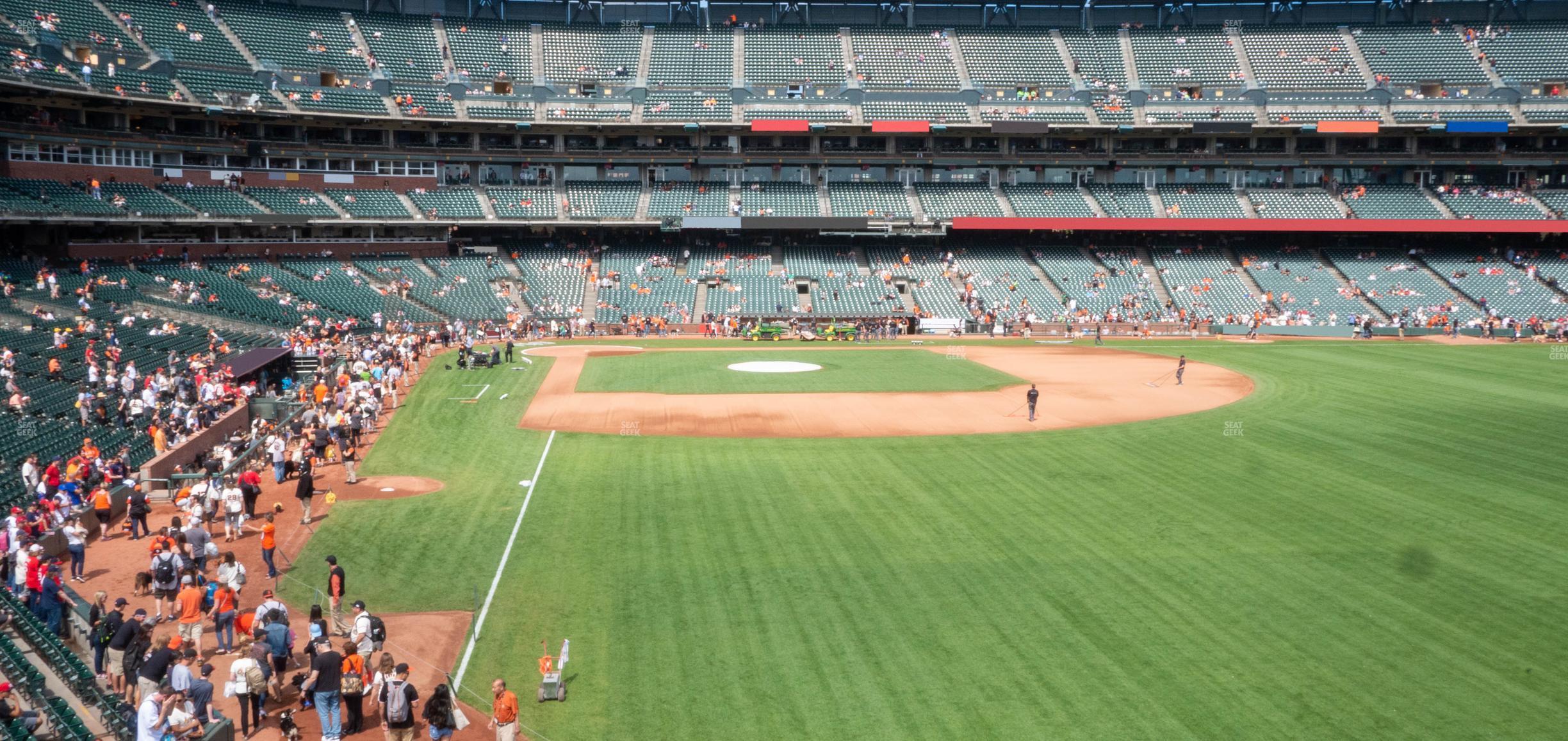 Seating view for Oracle Park Section Arcade 149