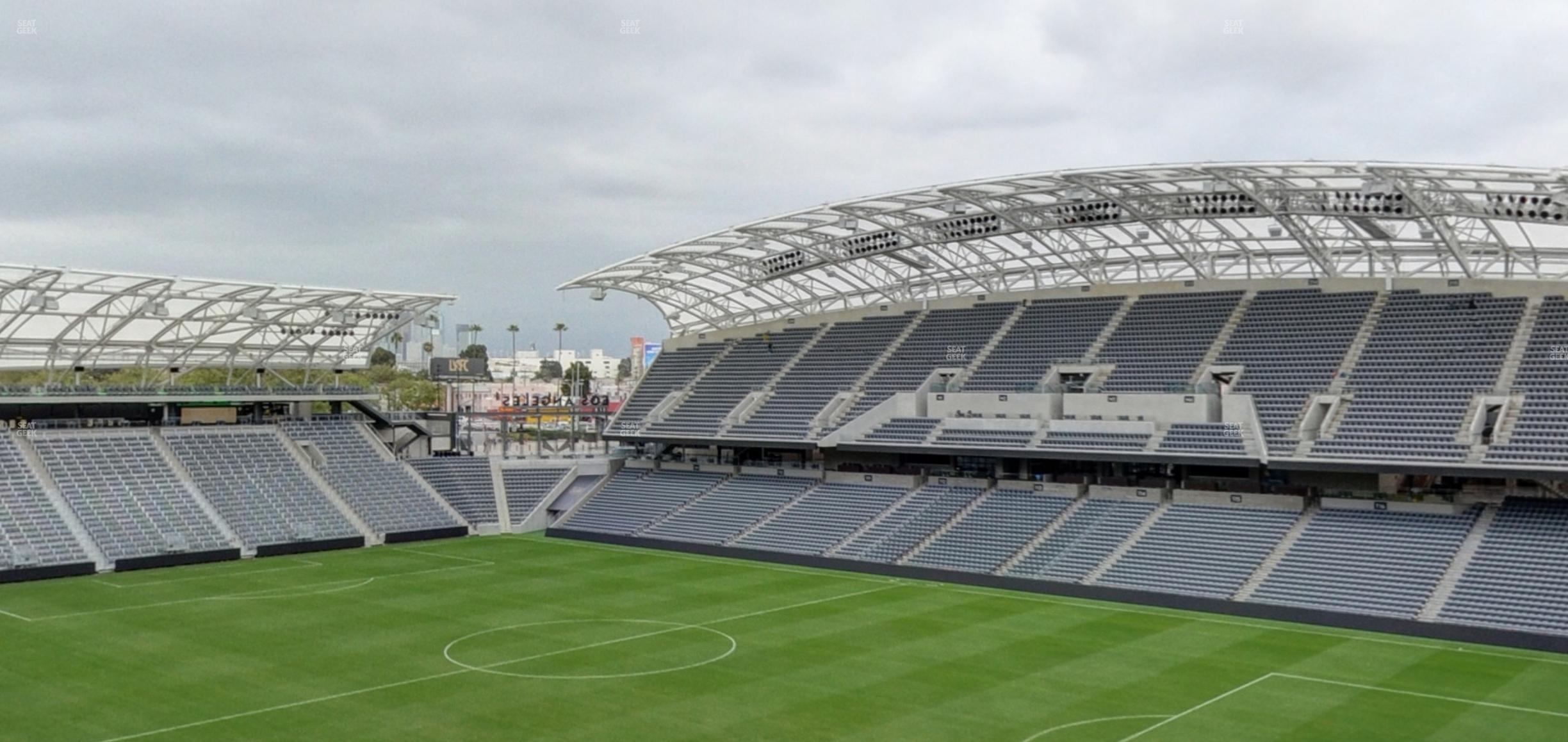 Seating view for BMO Stadium Section City View Loge 8