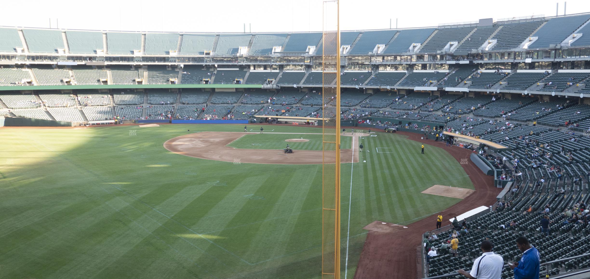 Seating view for Oakland Coliseum Section 232