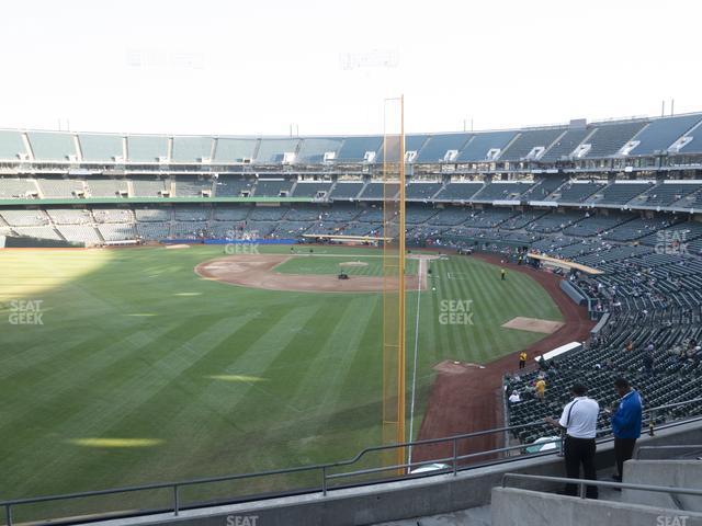 Seating view for Oakland Coliseum Section 232