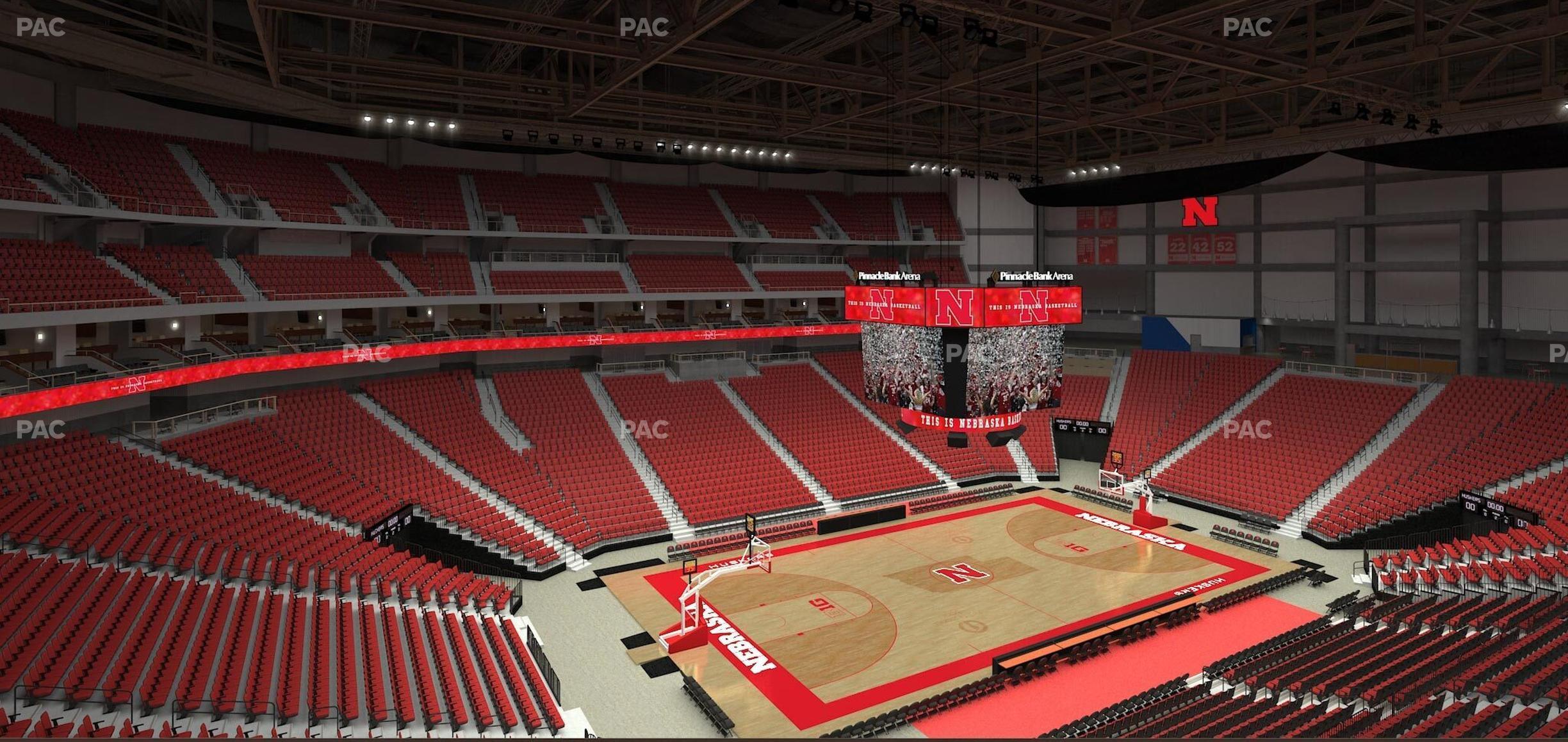 Seating view for Pinnacle Bank Arena Section 207