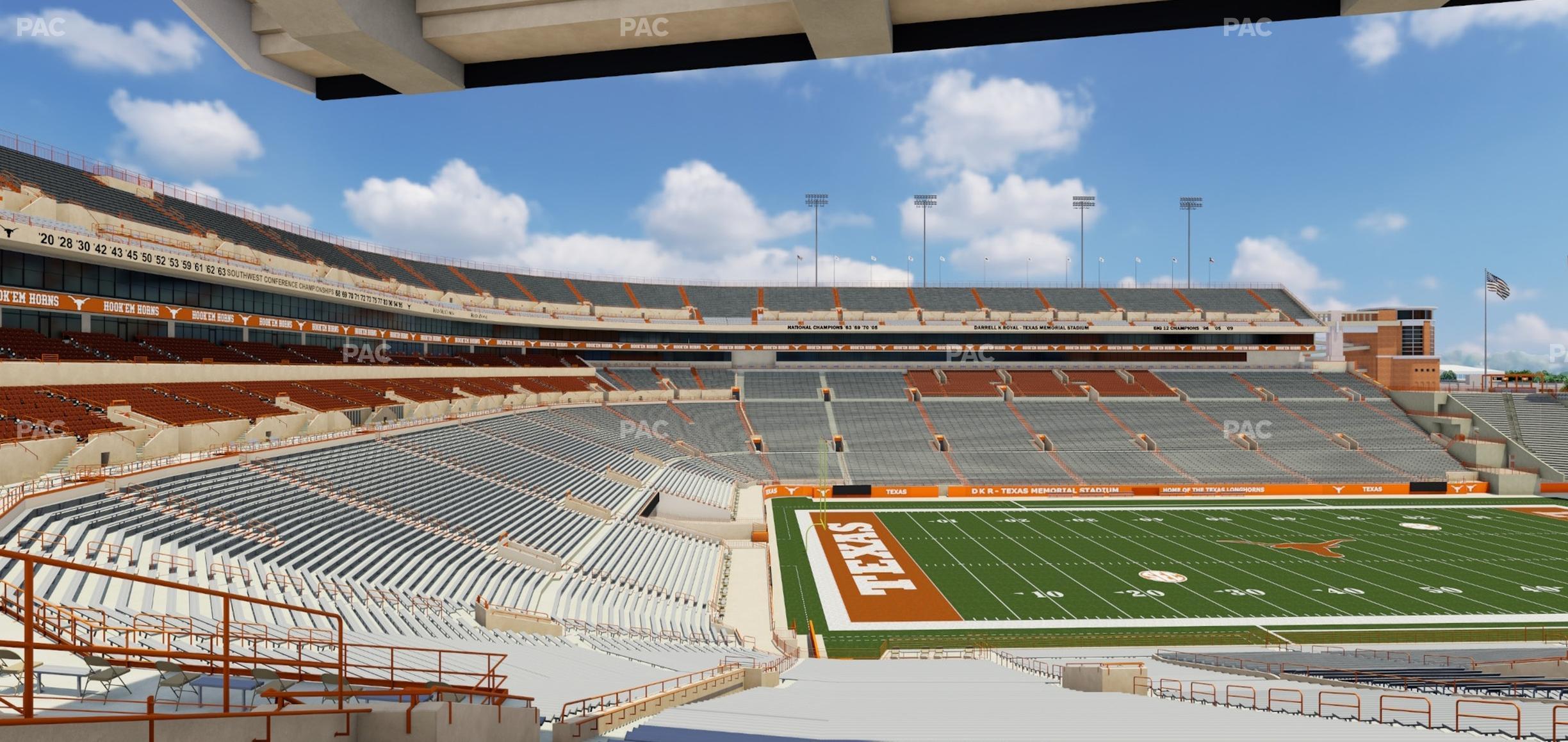 Seating view for Darrell K Royal - Texas Memorial Stadium Section 8