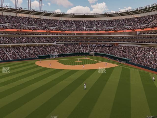 Seating view for Progressive Field Section 183