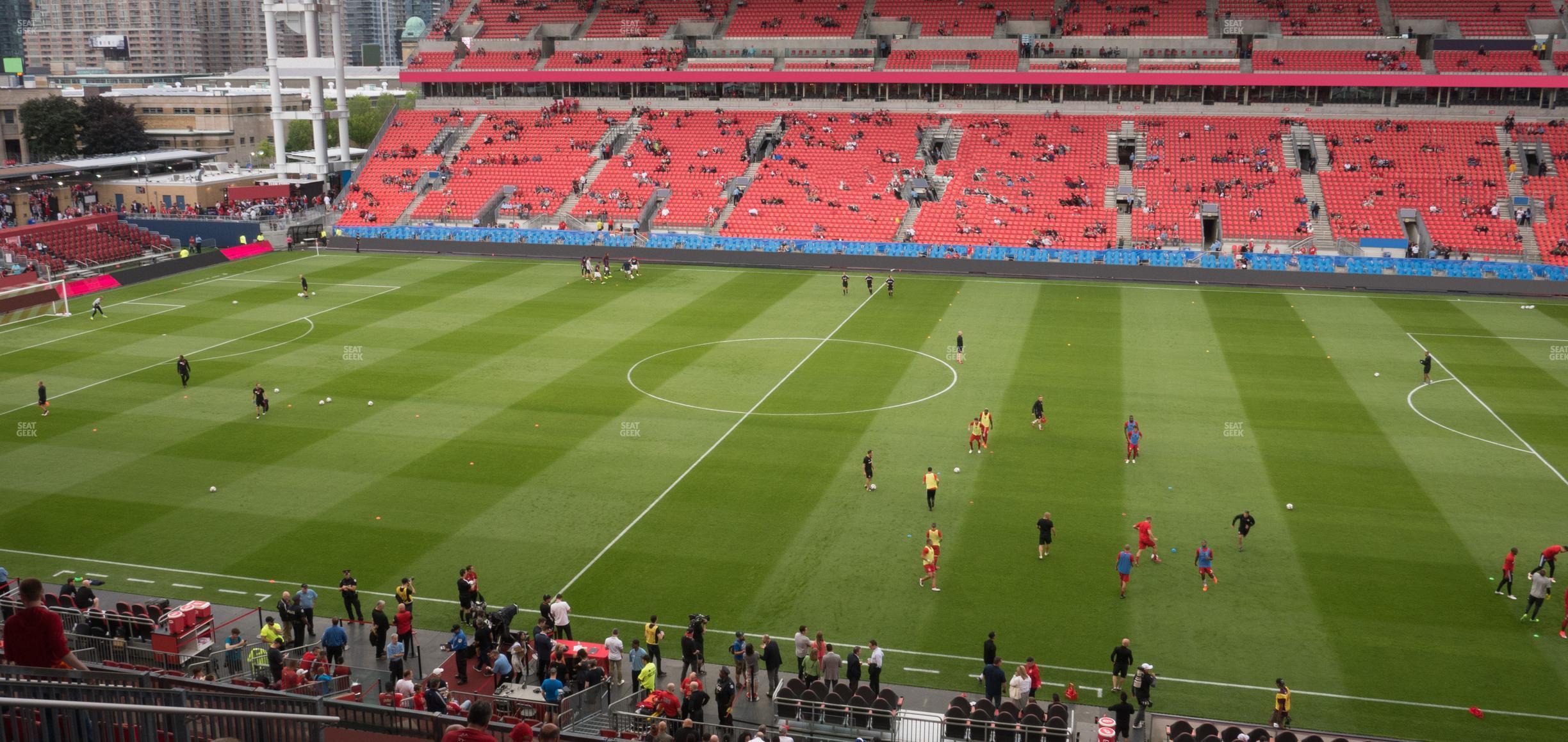 Seating view for BMO Field Section 222