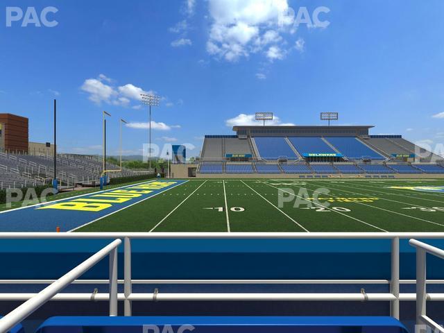 Seating view for Delaware Stadium Section East Box 93