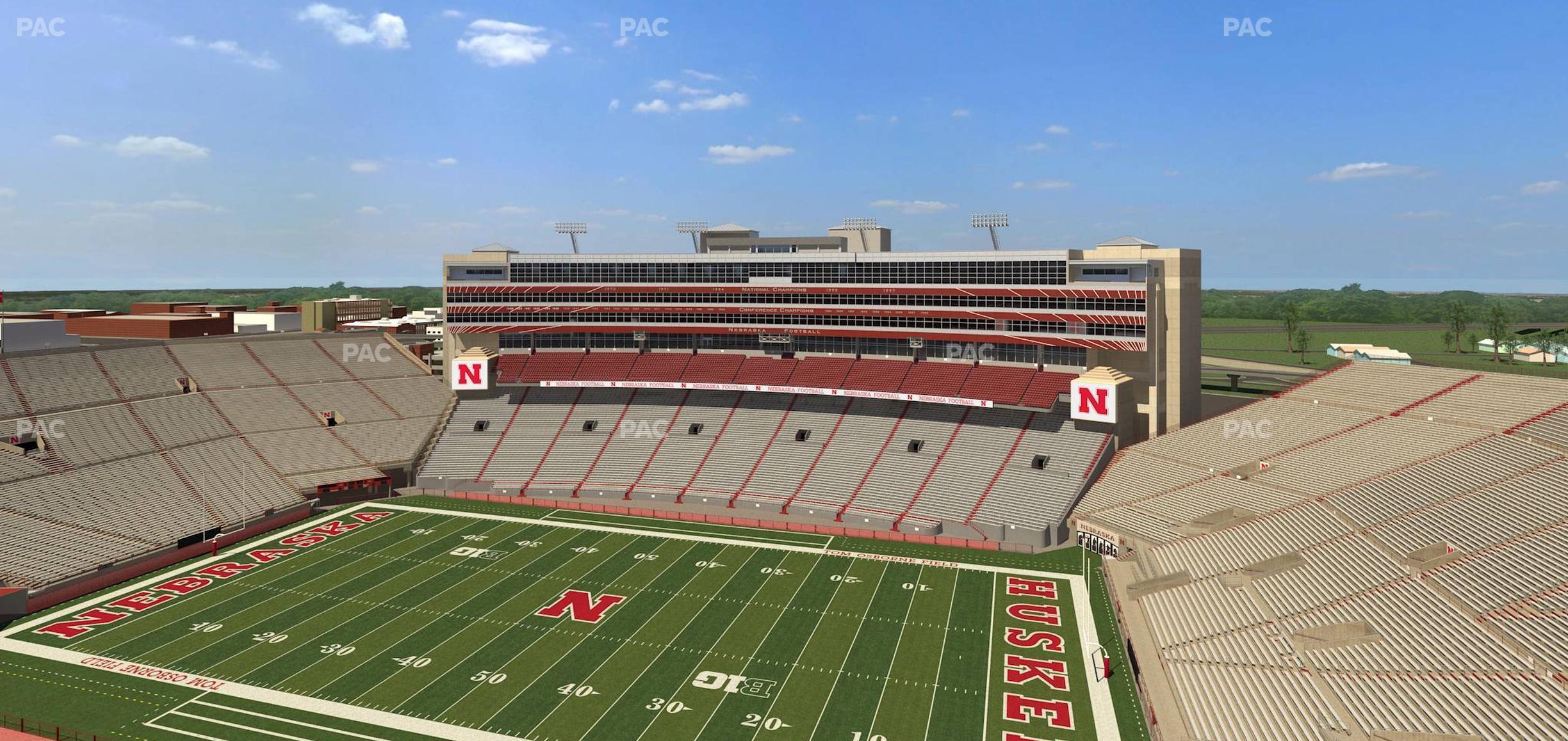 Seating view for Memorial Stadium Nebraska Section 603