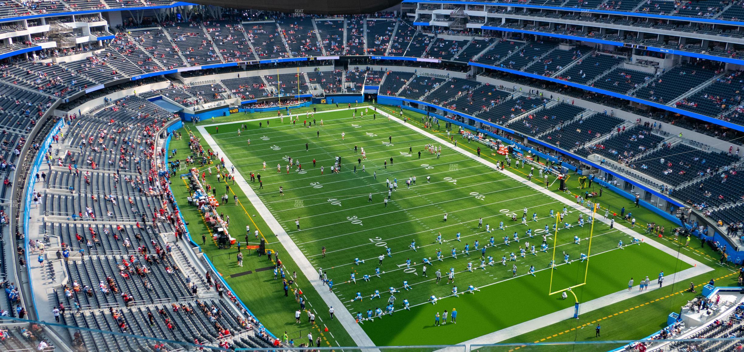 Seating view for SoFi Stadium Section 454