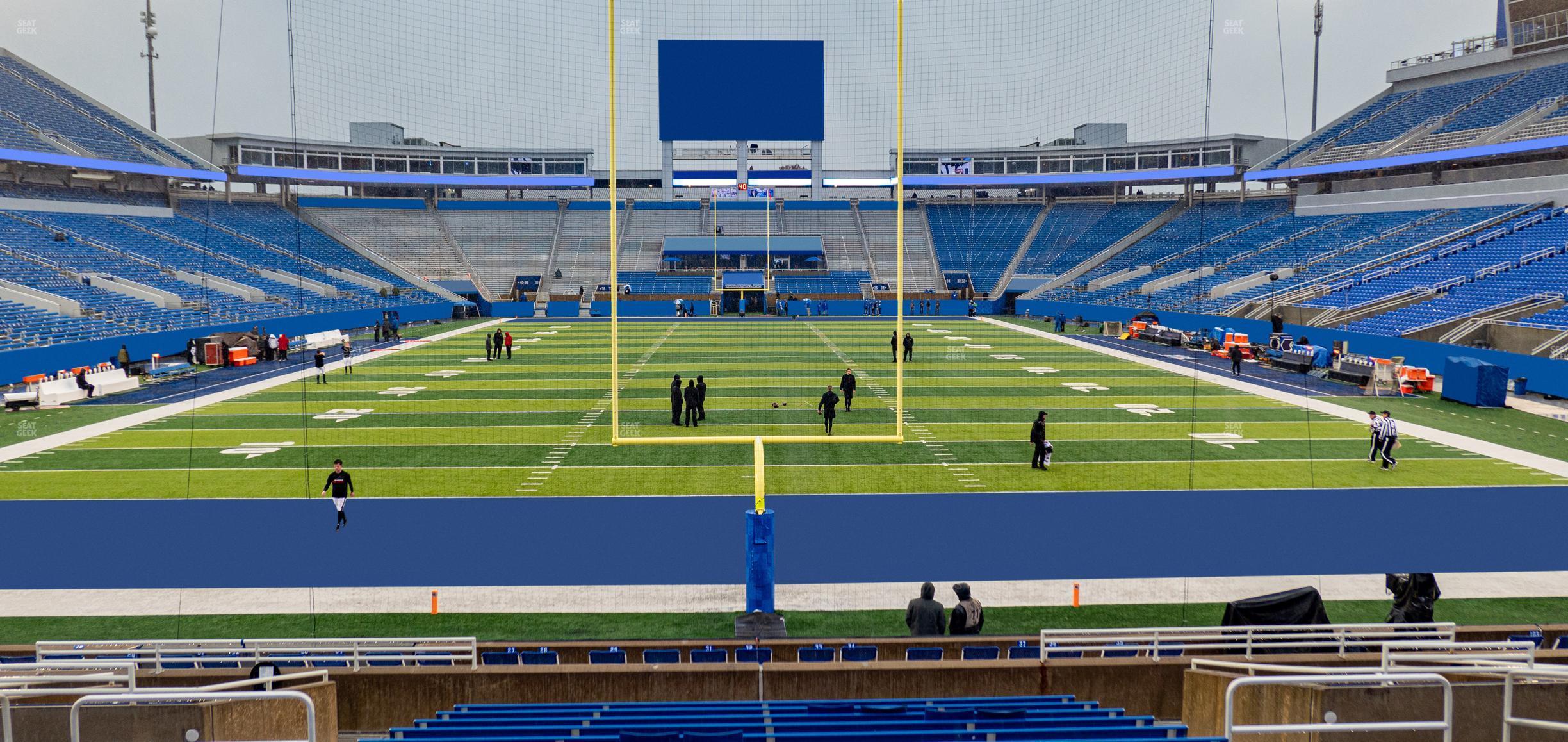 Seating view for Kroger Field Section 16