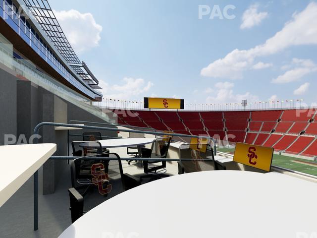 Seating view for Los Angeles Memorial Coliseum Section Loge 405