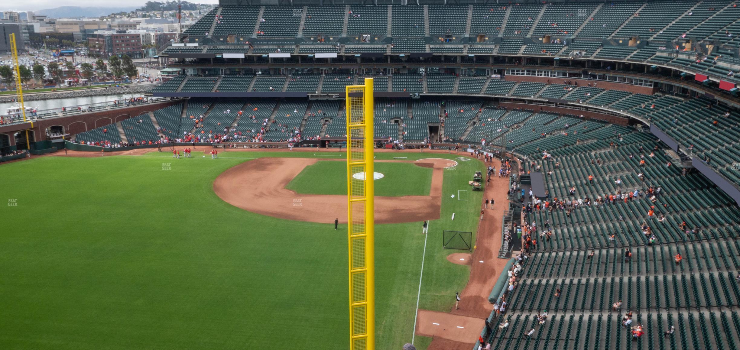 Seating view for Oracle Park Section View Reserved 336