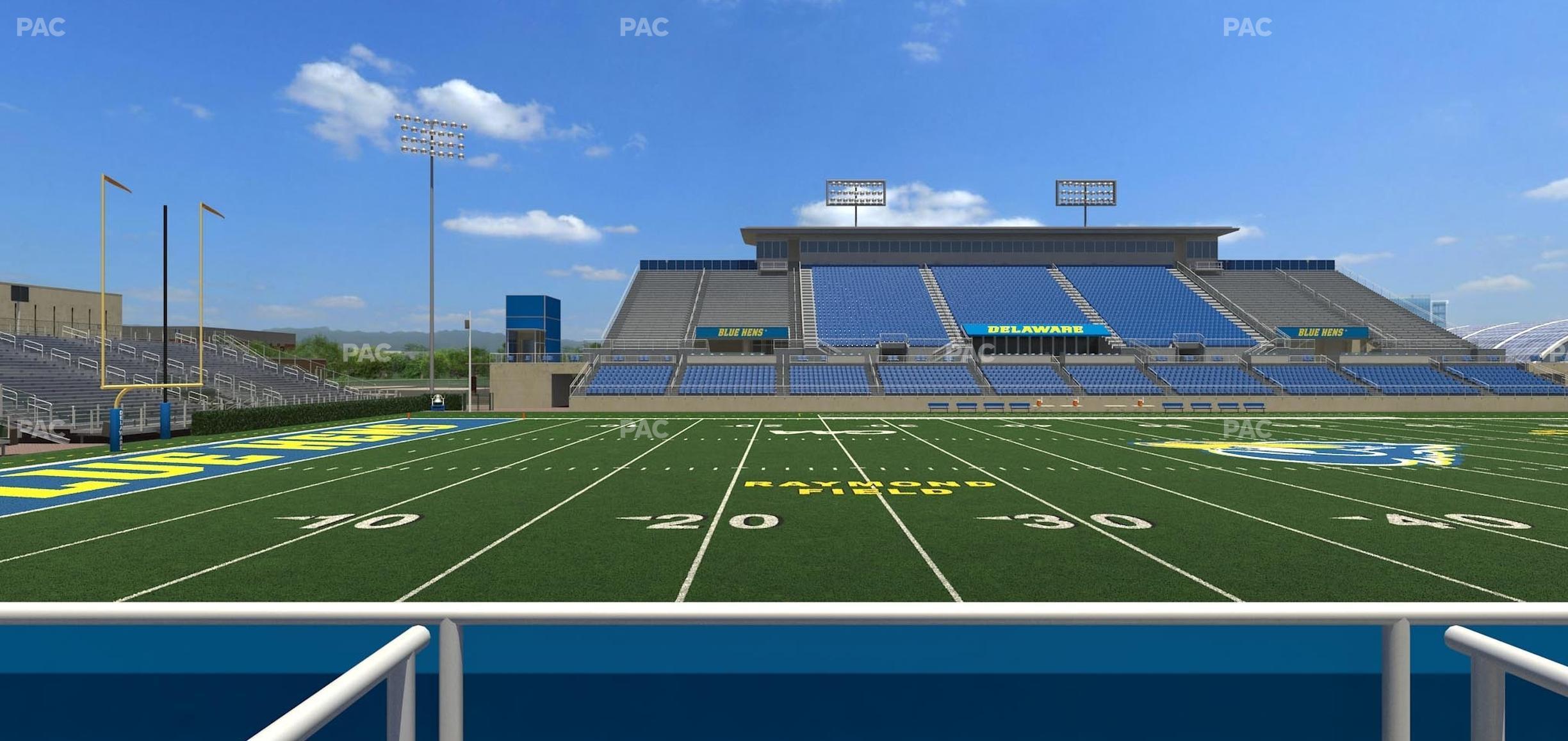 Seating view for Delaware Stadium Section East Box 87