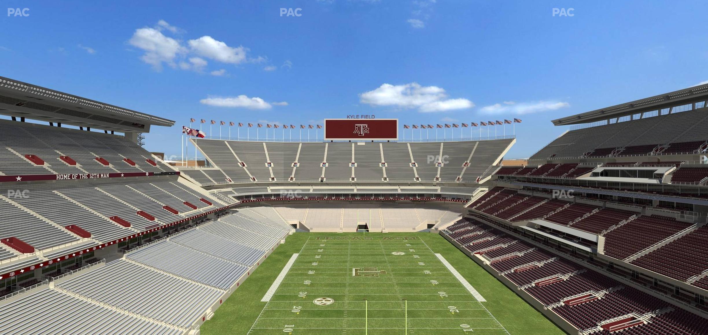 Seating view for Kyle Field Section 321