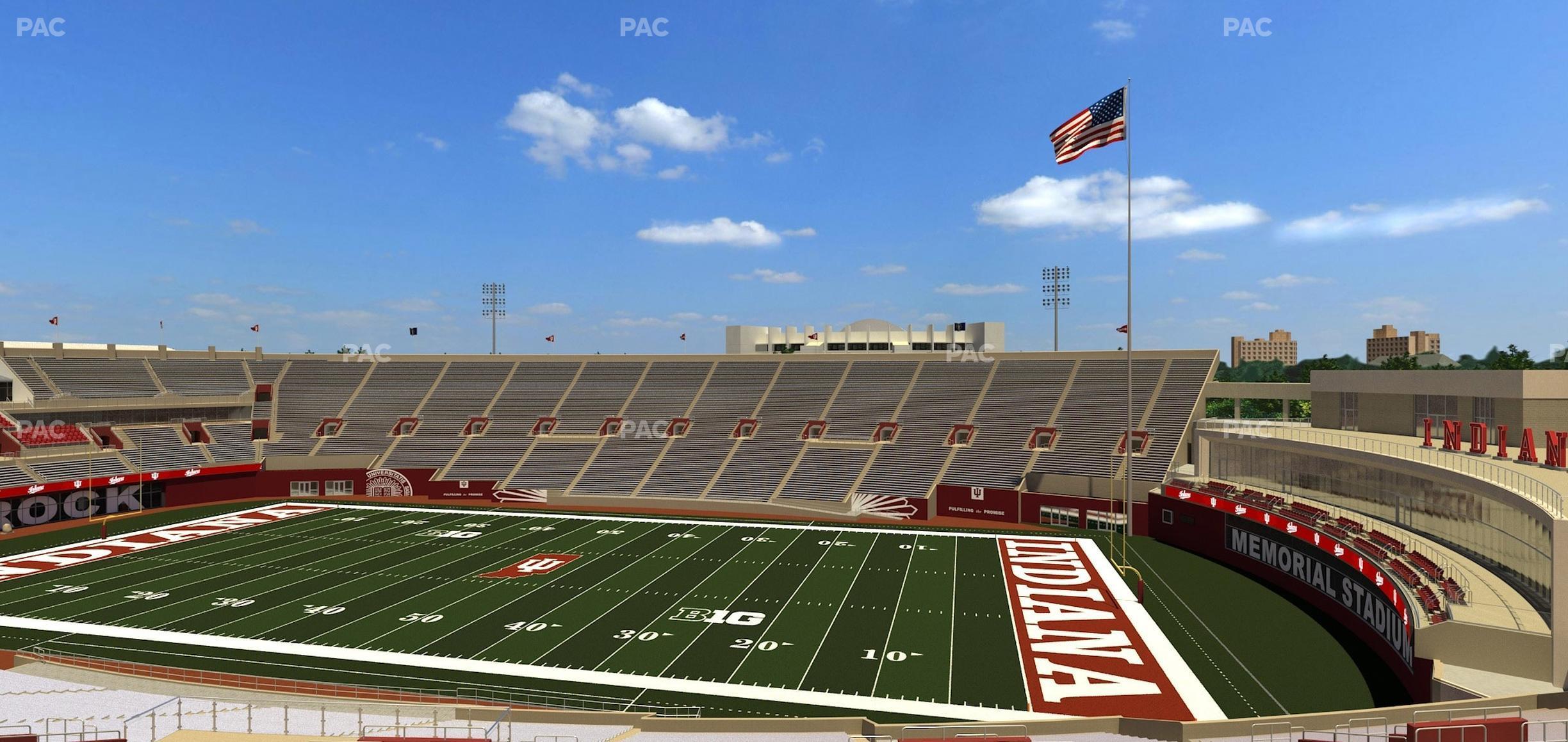 Seating view for Memorial Stadium - Indiana Section 103