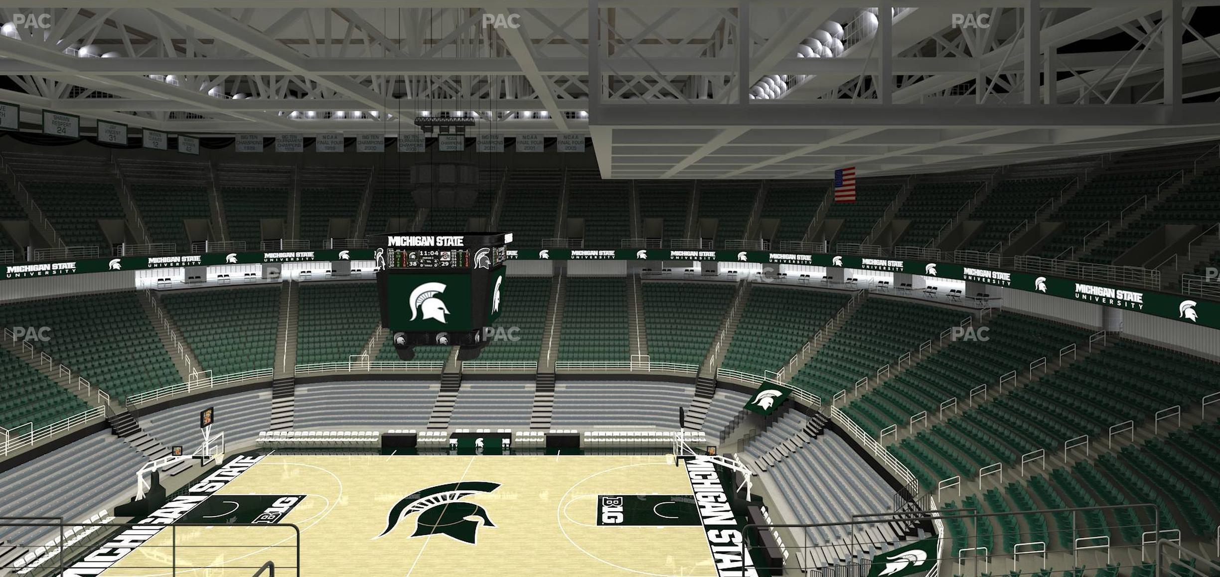 Seating view for Jack Breslin Student Events Center Section 226