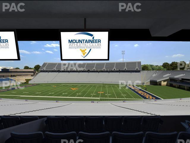 Seating view for Mountaineer Field at Milan Puskar Stadium Section Field Box 64