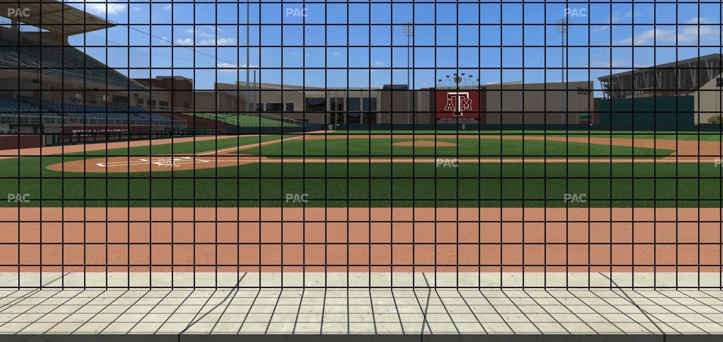 Seating view for Olsen Field at Blue Bell Park Section Field Club 1