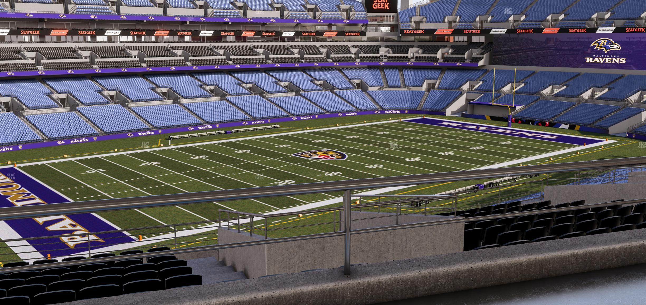 Seating view for M&T Bank Stadium Section Suite 367