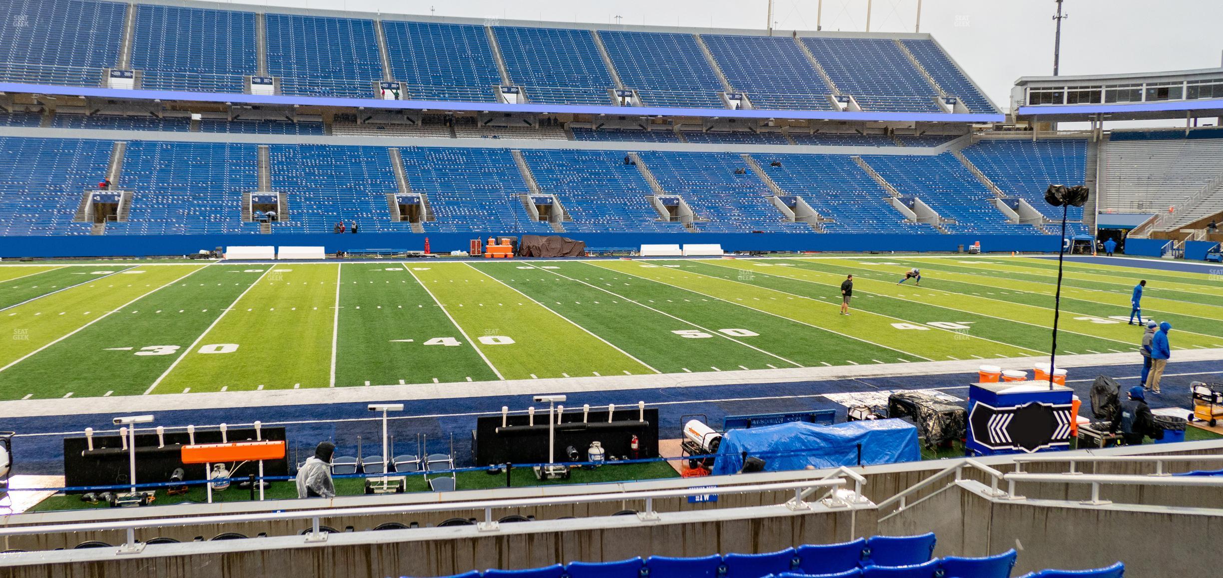 Seating view for Kroger Field Section 25