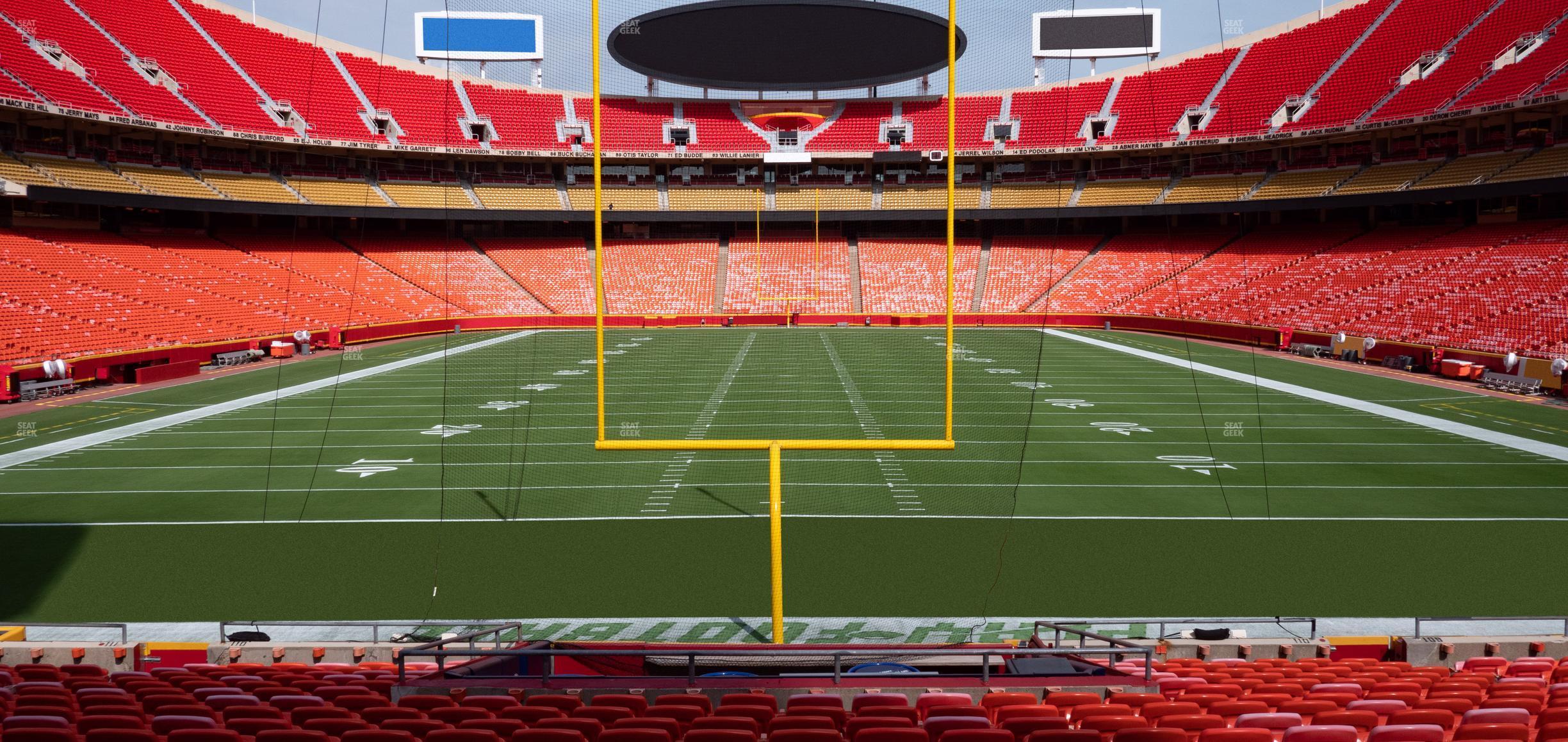 Seating view for GEHA Field at Arrowhead Stadium Section 110