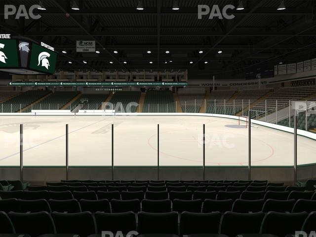 Seating view for Munn Ice Arena Section G