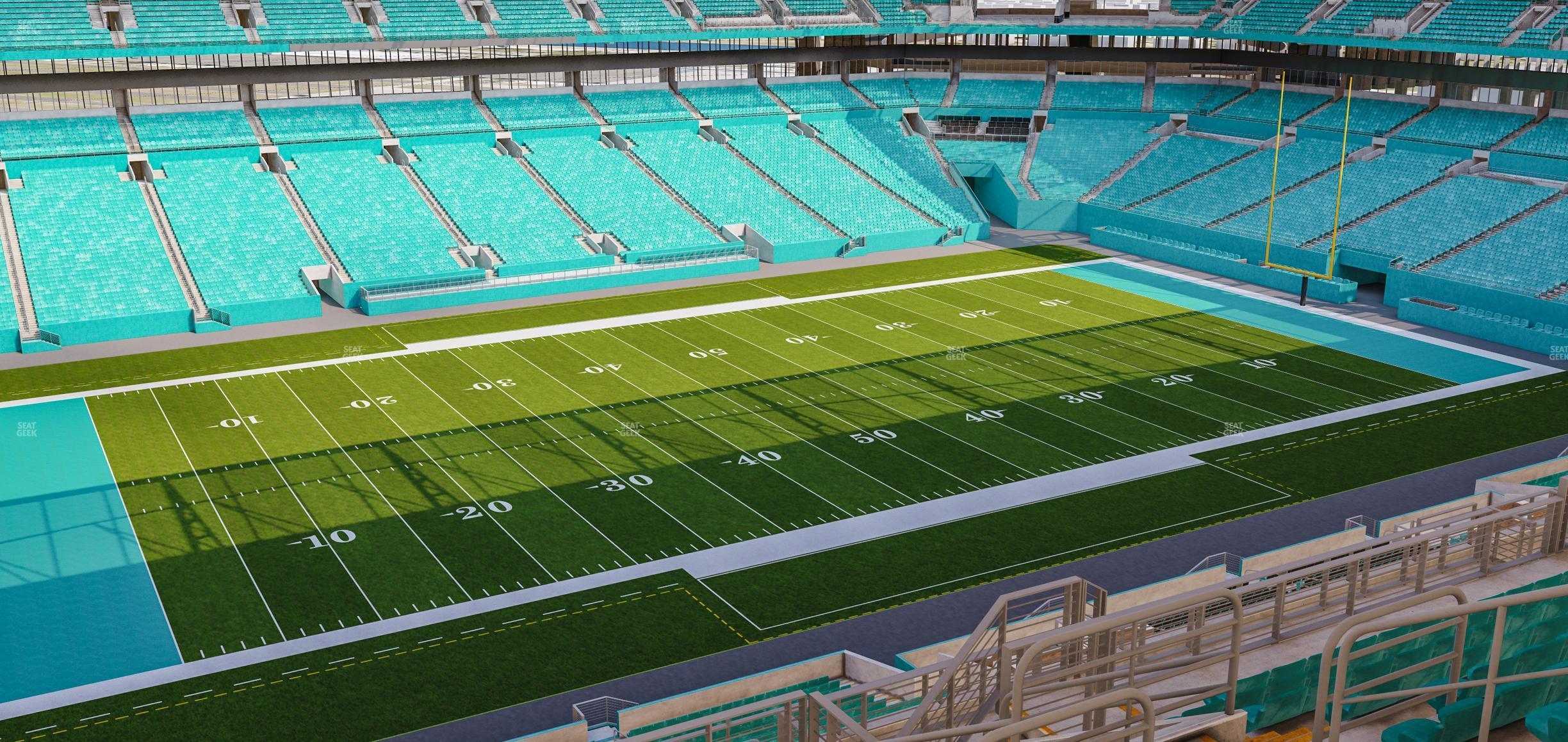 Seating view for Hard Rock Stadium Section 350