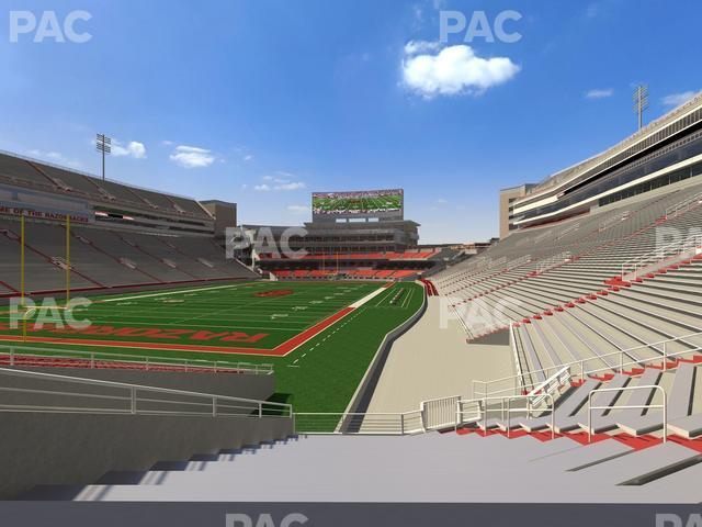 Seating view for Razorback Stadium Section 128