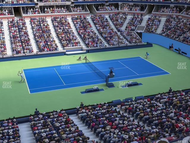 Seating view for Arthur Ashe Stadium Section 126