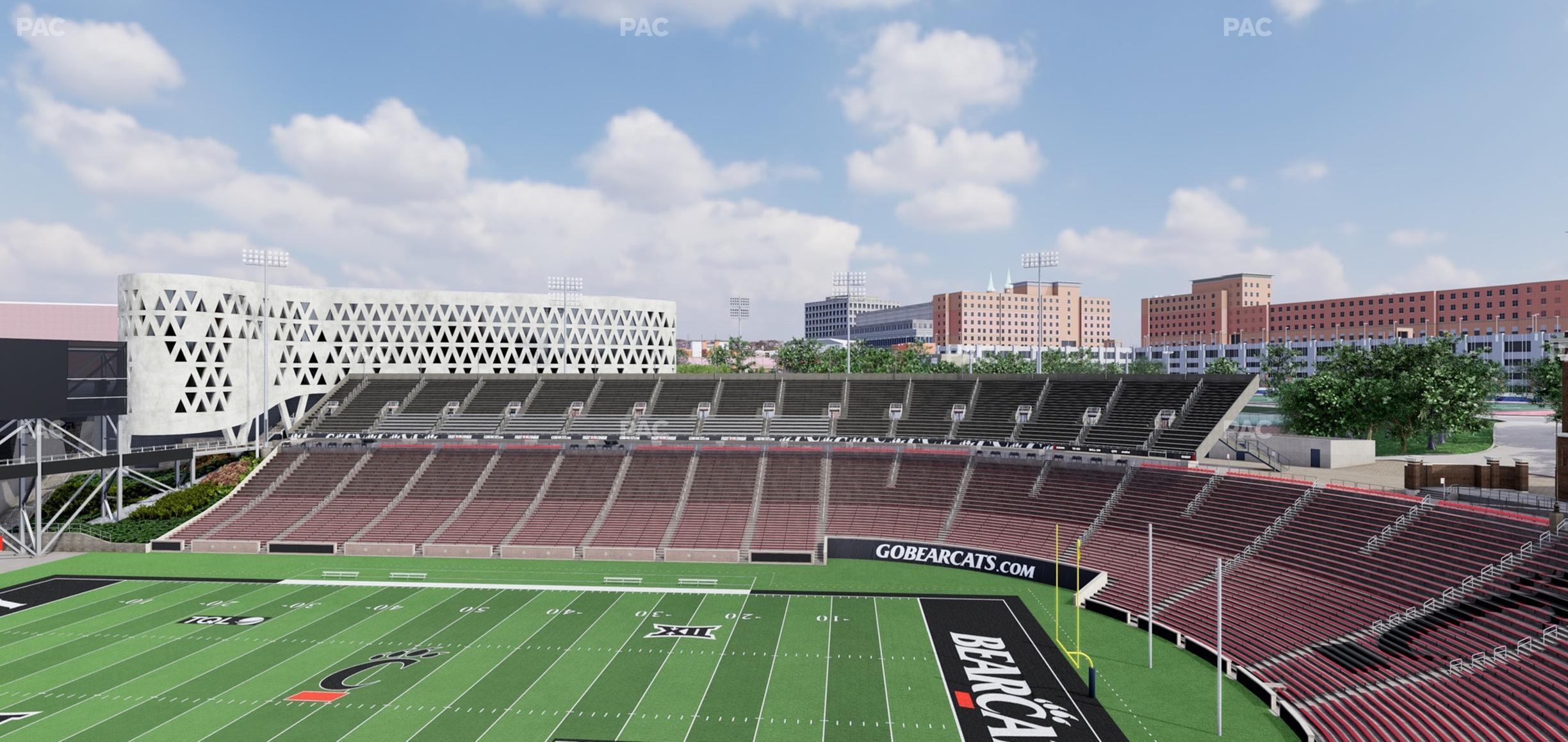 Seating view for Nippert Stadium Section Premium Club 353