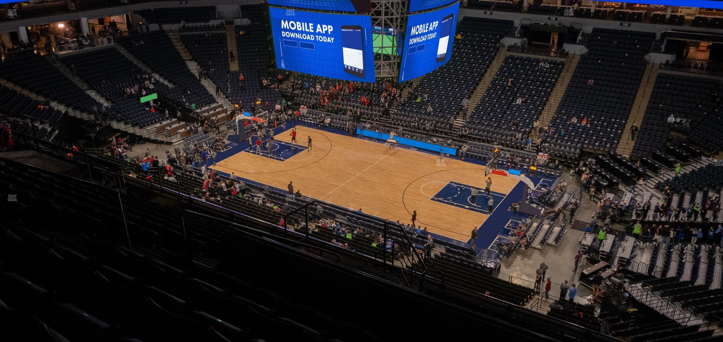 Seating view for Target Center Section 208