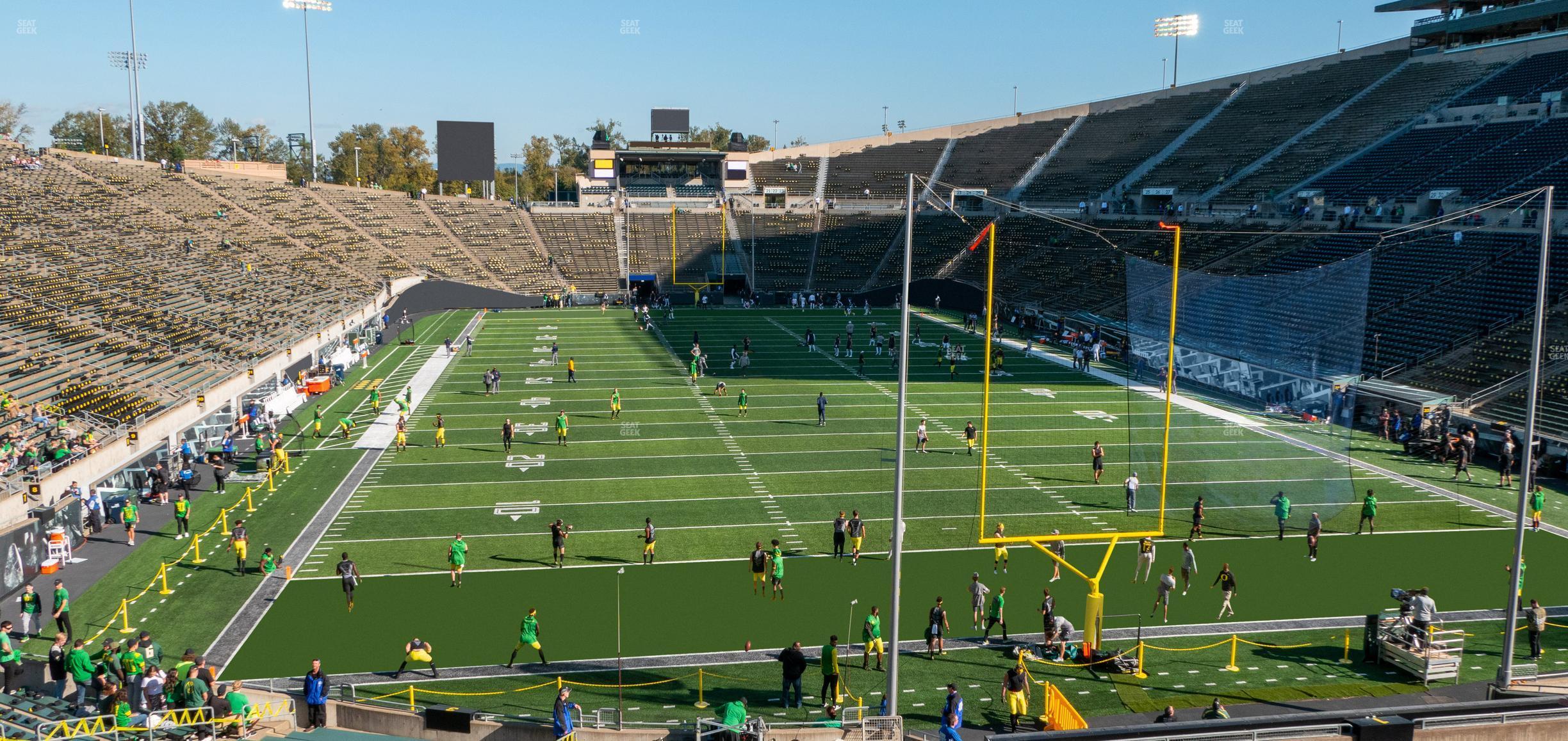 Seating view for Autzen Stadium Section 2