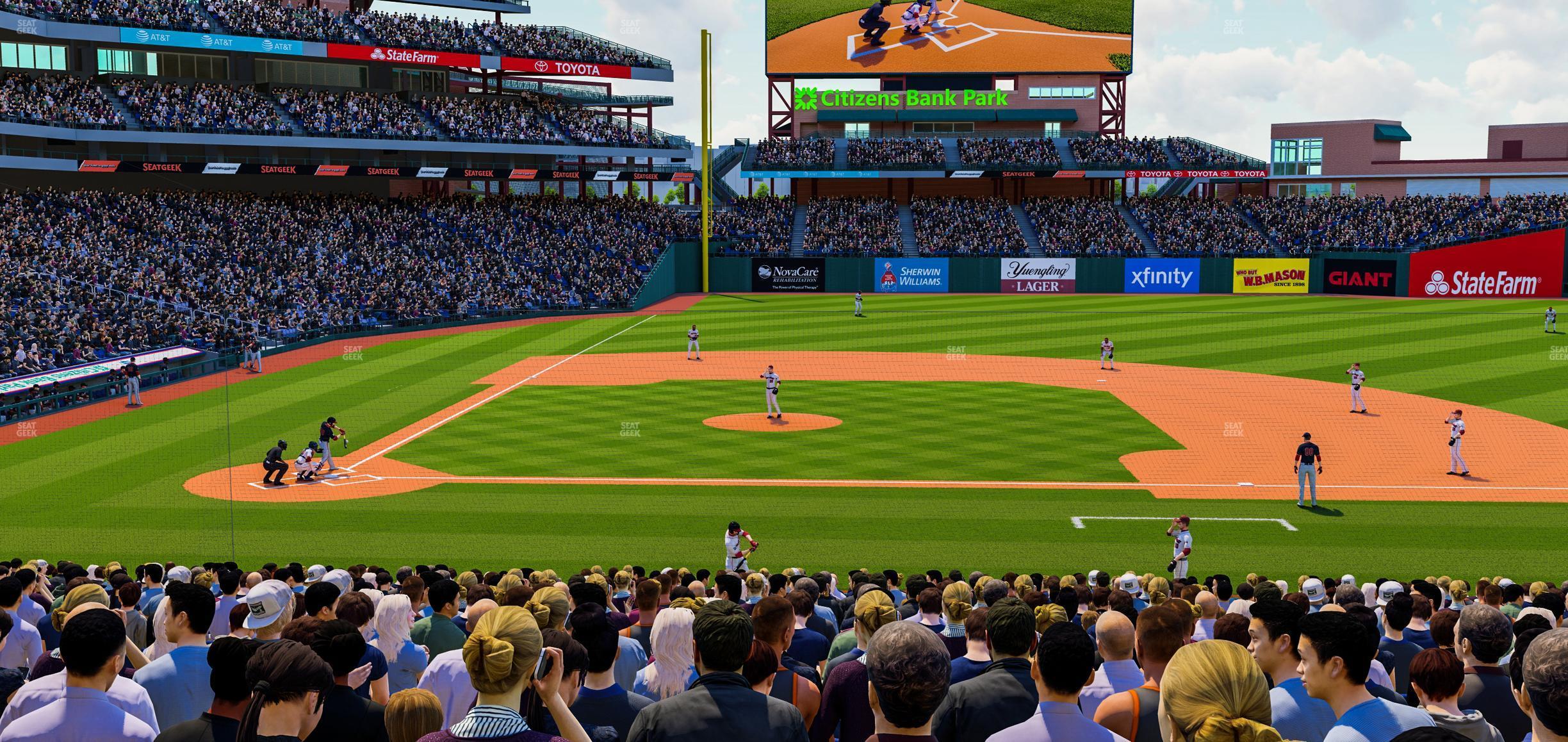 Seating view for Citizens Bank Park Section 117