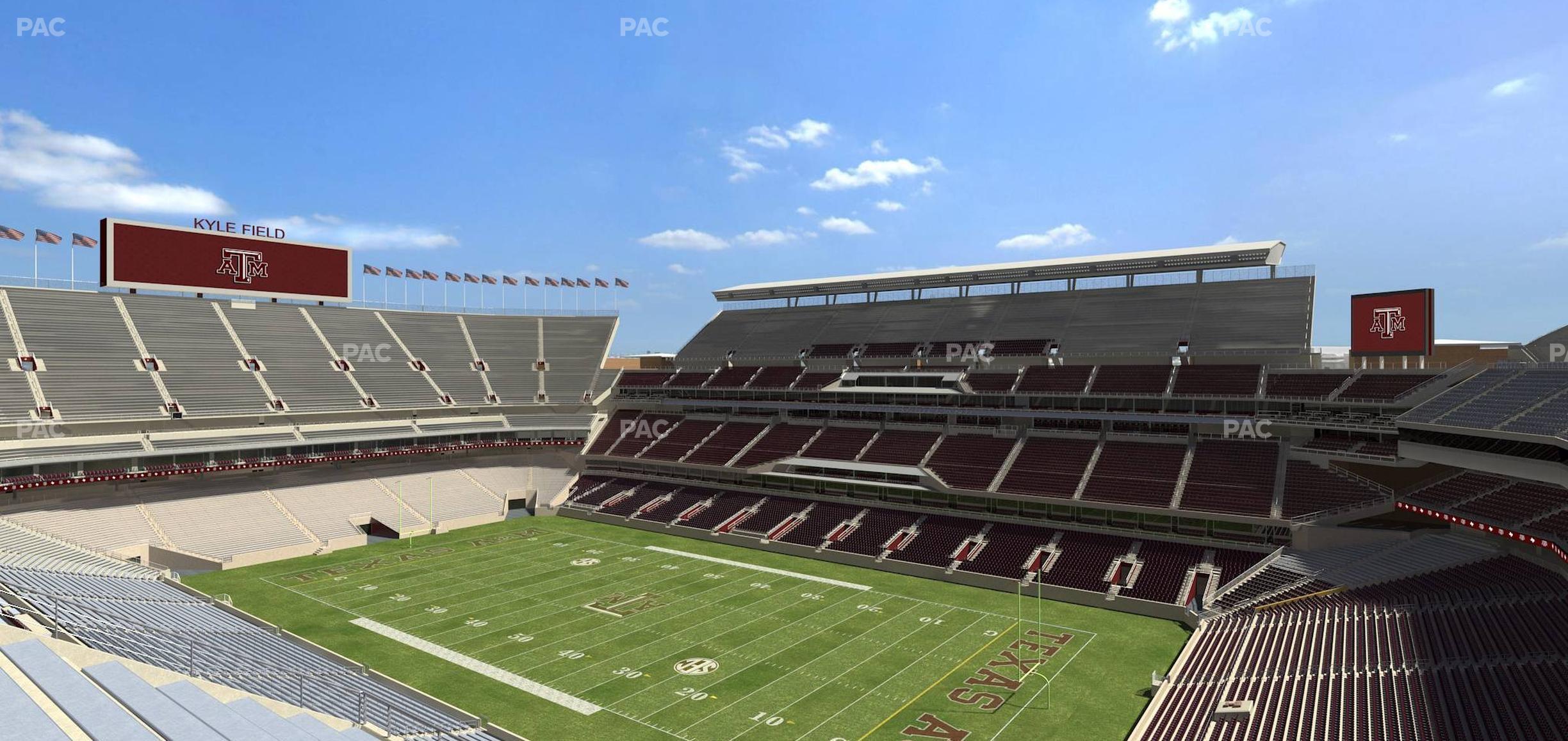 Seating view for Kyle Field Section 329