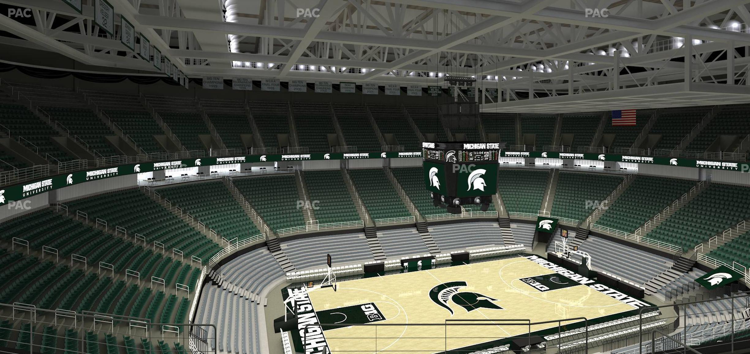 Seating view for Jack Breslin Student Events Center Section 230