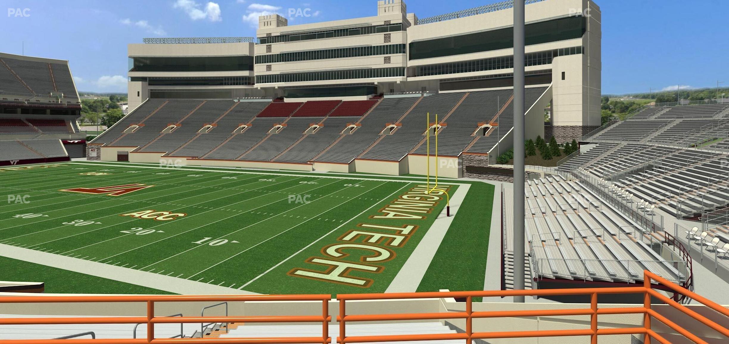 Seating view for Lane Stadium Section 126