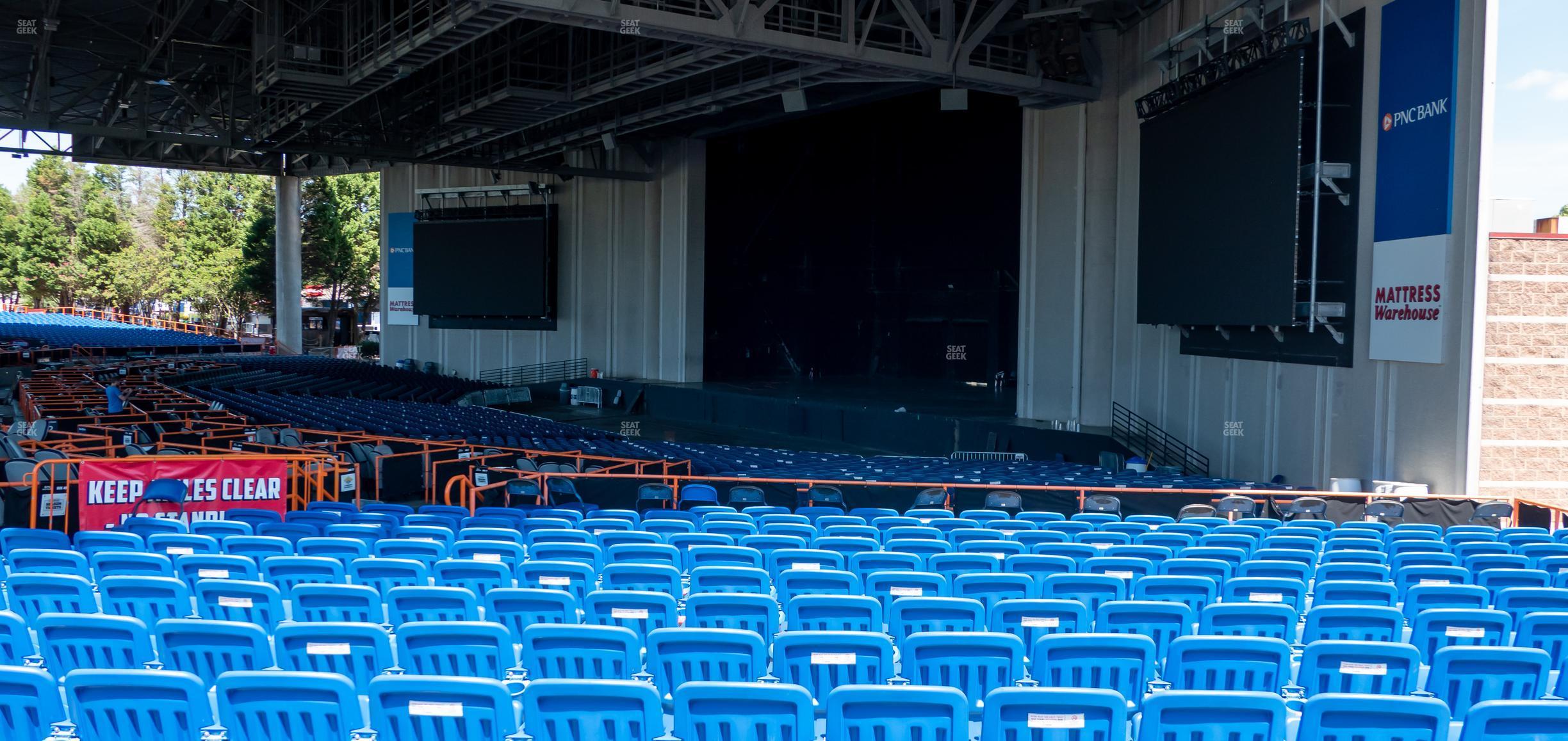 Seating view for PNC Music Pavilion Section Pavilion 4