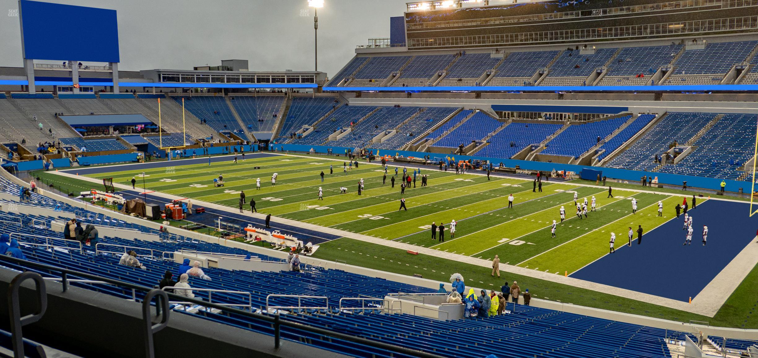 Seating view for Kroger Field Section 110