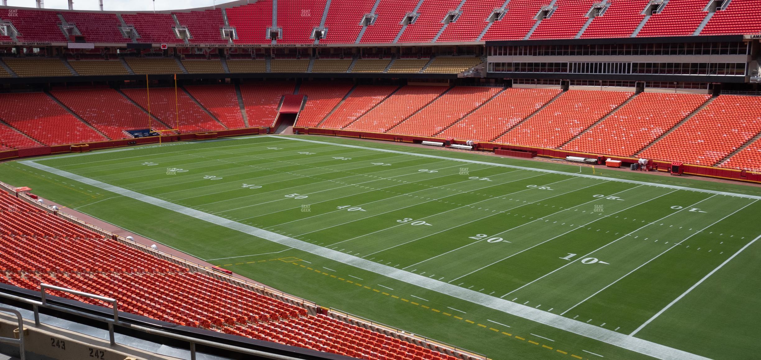 Seating view for GEHA Field at Arrowhead Stadium Section 242