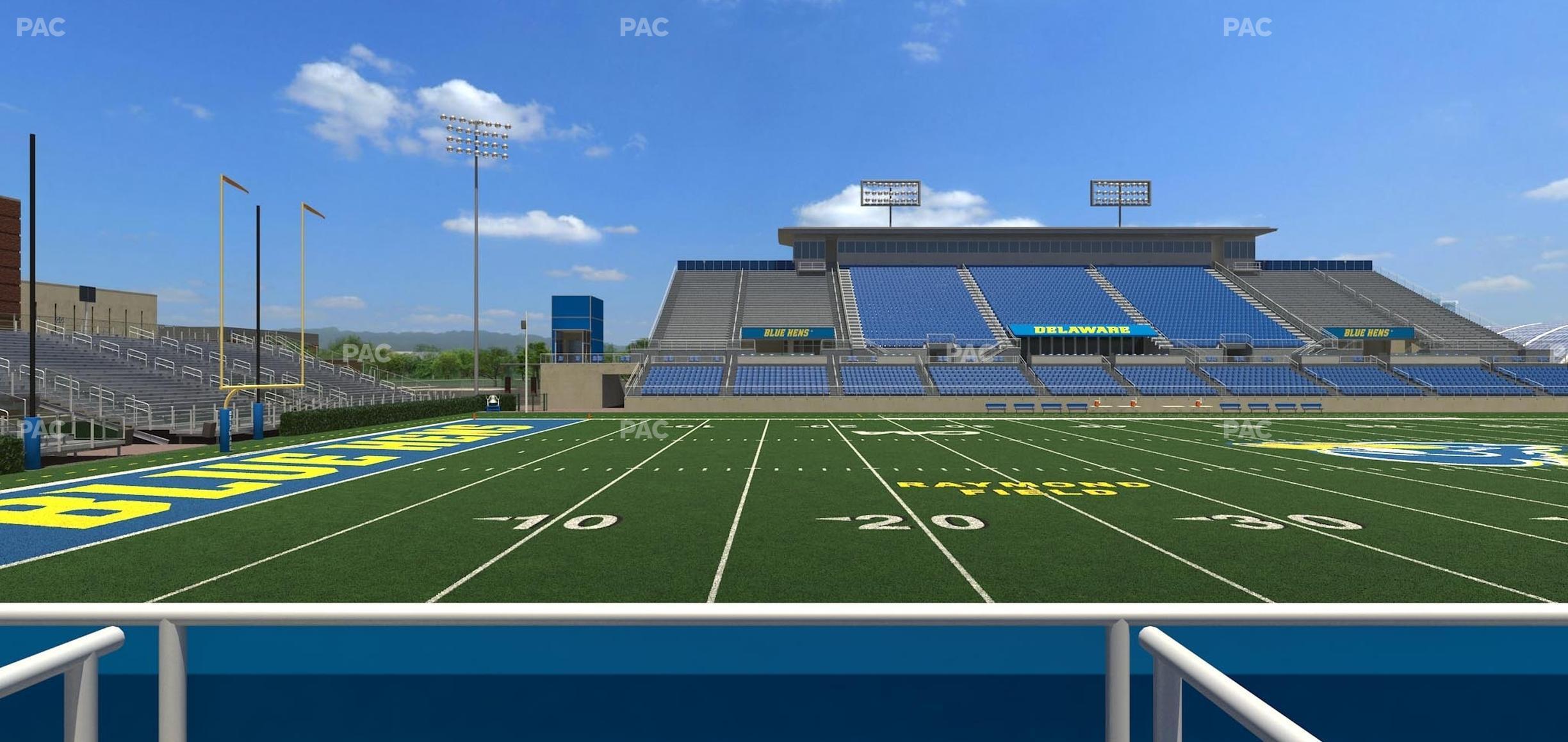 Seating view for Delaware Stadium Section East Box 90