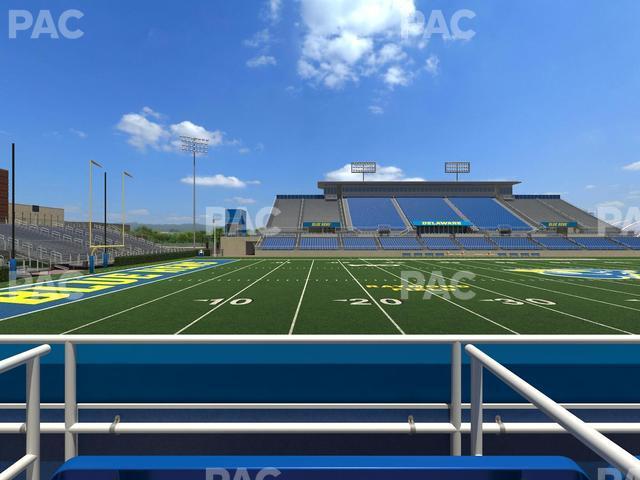 Seating view for Delaware Stadium Section East Box 90