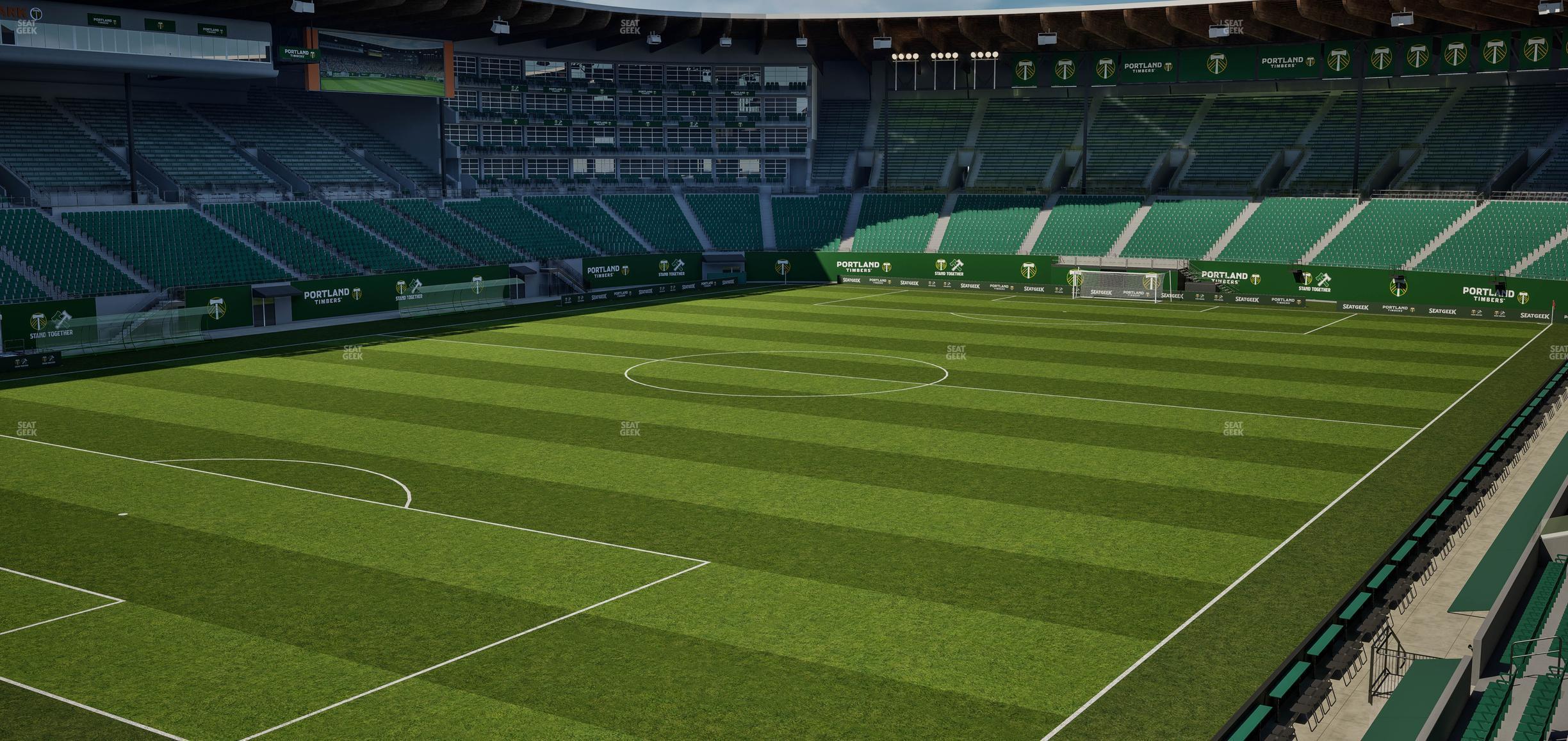 Seating view for Providence Park Section Loge 4