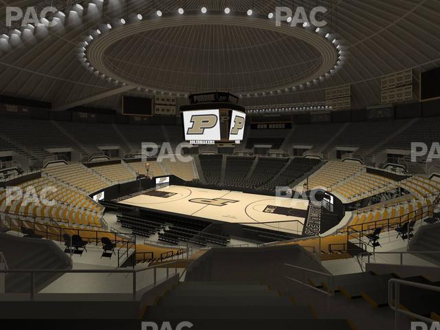 Seating view for Mackey Arena Section Upper 118