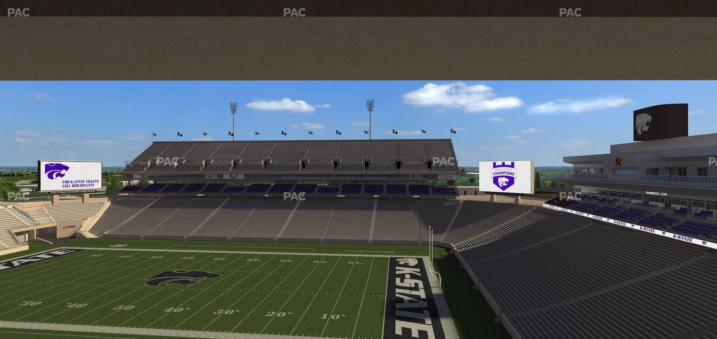 Seating view for Bill Snyder Family Stadium Section Loge 332