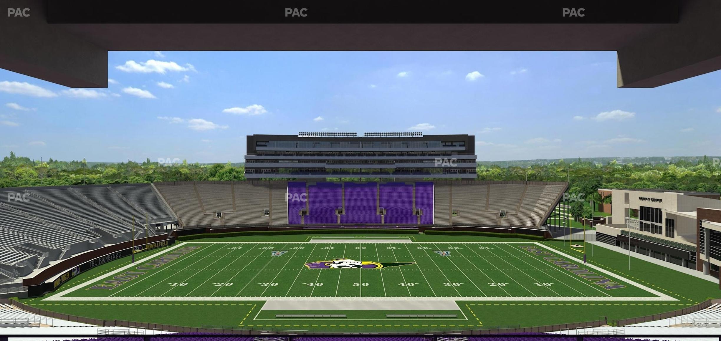 Seating view for Dowdy-Ficklen Stadium Section 117