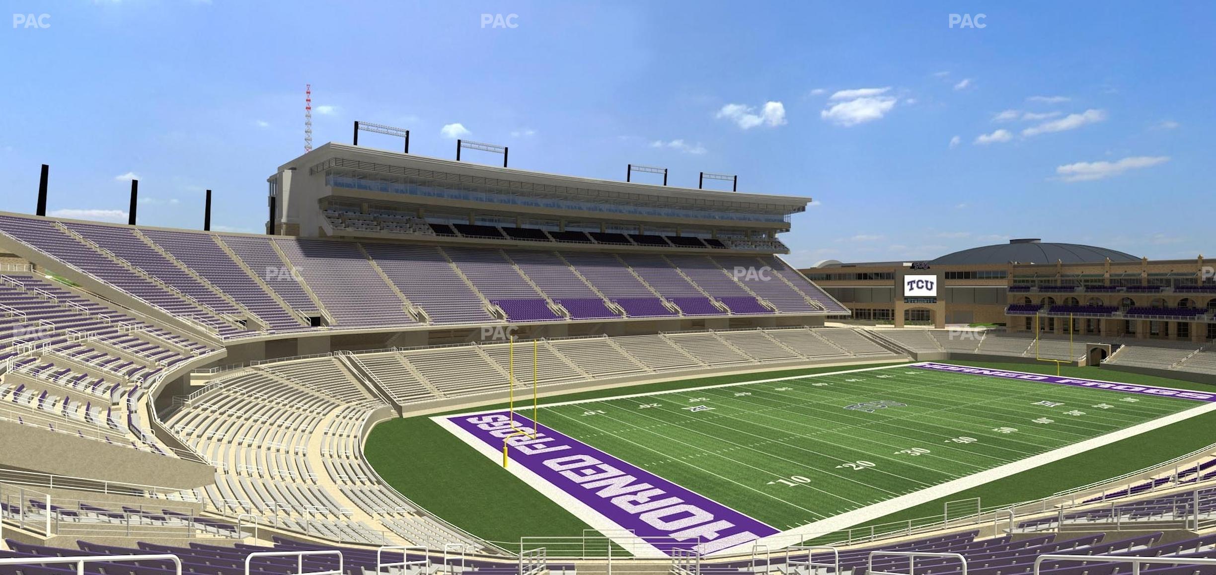 Seating view for Amon G. Carter Stadium Section 215