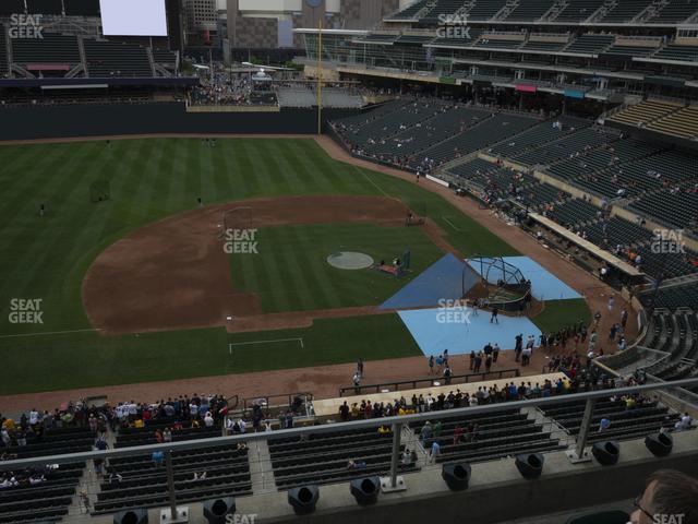 Seating view for Target Field Section 221