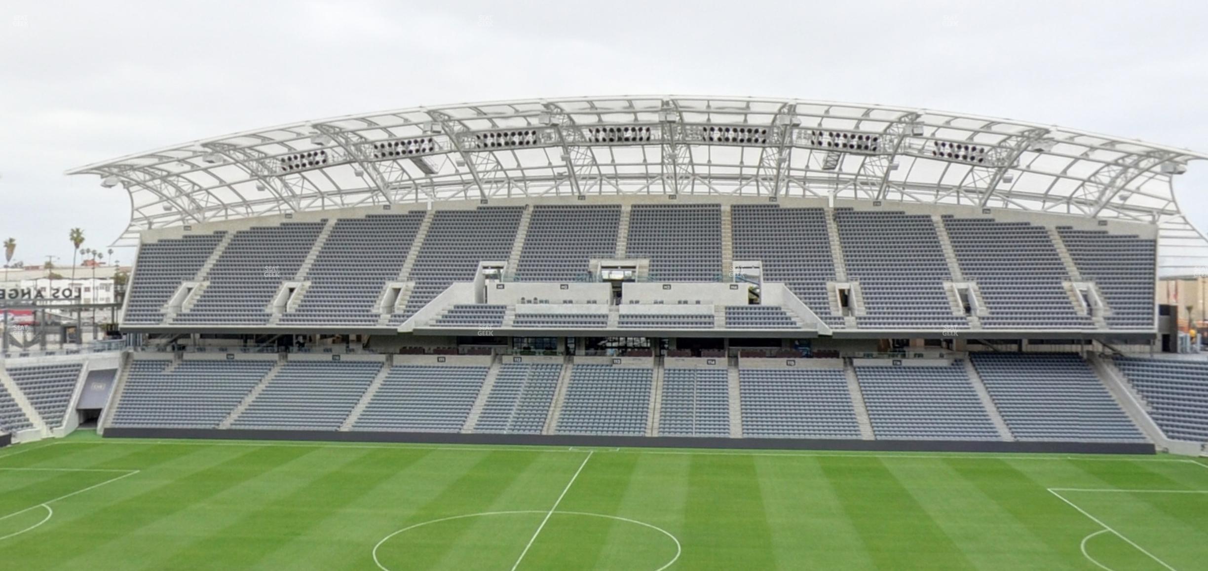 Seating view for BMO Stadium Section Founders Club B